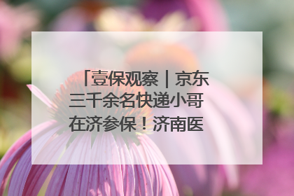 壹保观察｜京东三千余名快递小哥在济参保！济南医保局喊你来参保