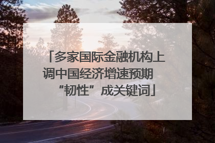 多家国际金融机构上调中国经济增速预期 “韧性”成关键词