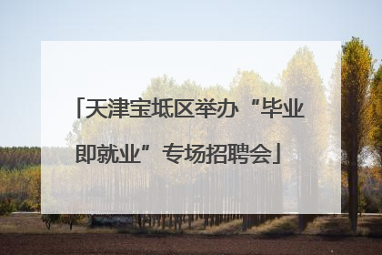 天津宝坻区举办“毕业即就业”专场招聘会