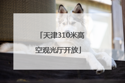 天津310米高空观光厅开放