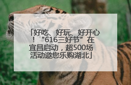 好吃、好玩、好开心！“616三好节”在宜昌启动，超500场活动邀您乐购湖北
