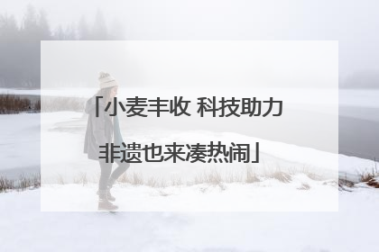 小麦丰收 科技助力 非遗也来凑热闹