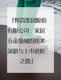 悍高集团股份有限公司：家居五金领域的技术深耕与上市进阶之路