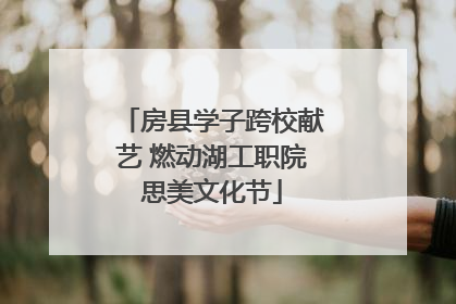 房县学子跨校献艺 燃动湖工职院思美文化节