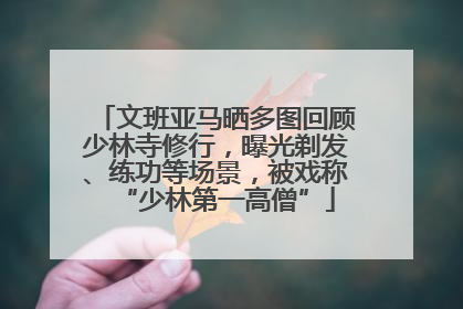文班亚马晒多图回顾少林寺修行，曝光剃发、练功等场景，被戏称“少林第一高僧”