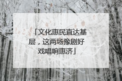 文化惠民直达基层，这两场豫剧好戏唱响惠济