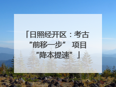 日照经开区：考古“前移一步” 项目“降本提速”