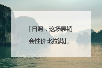 日照：这场展销会性价比拉满