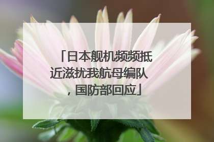 日本舰机频频抵近滋扰我航母编队,国防部回应