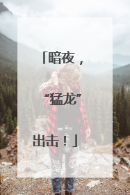 暗夜，“猛龙”出击！
