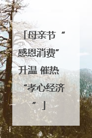 母亲节“感恩消费”升温 催热“孝心经济”