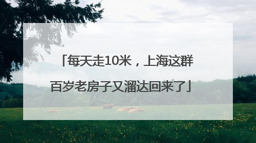 每天走10米，上海这群百岁老房子又溜达回来了