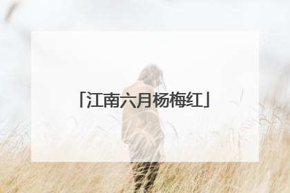 江南六月杨梅红