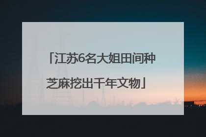 江苏6名大姐田间种芝麻挖出千年文物