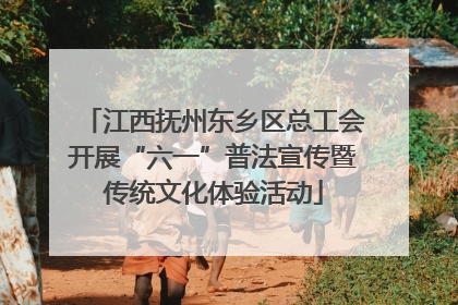 江西抚州东乡区总工会开展“六一”普法宣传暨传统文化体验活动