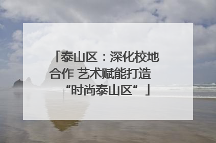 泰山区：深化校地合作 艺术赋能打造“时尚泰山区”