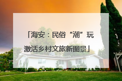 海安：民俗“潮”玩激活乡村文旅新图景