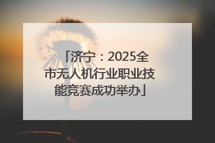 济宁：2025全市无人机行业职业技能竞赛成功举办