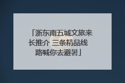浙东南五城文旅来长推介 三条精品线路喊你去避暑