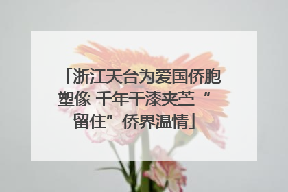 浙江天台为爱国侨胞塑像 千年干漆夹苎“留住”侨界温情