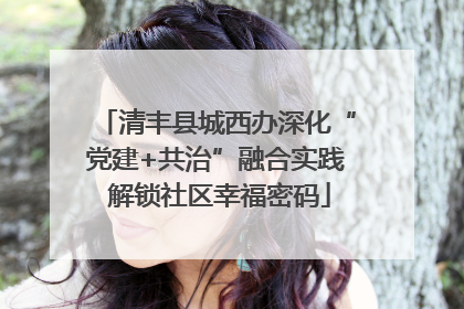 清丰县城西办深化“党建+共治”融合实践 解锁社区幸福密码