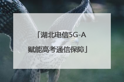 湖北电信5G-A赋能高考通信保障