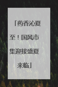 药香沁夏至！国风市集迎接盛夏来临