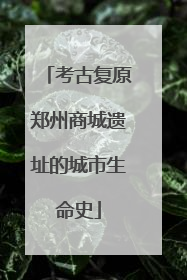 考古复原郑州商城遗址的城市生命史