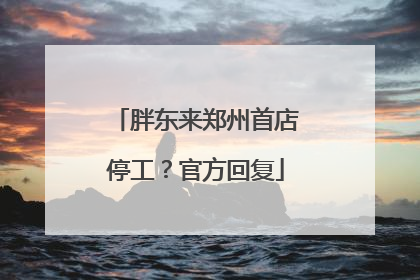 胖东来郑州首店停工？官方回复