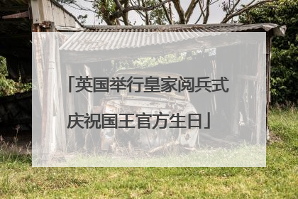 英国举行皇家阅兵式庆祝国王官方生日
