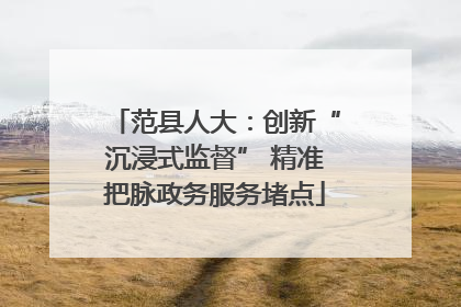范县人大：创新“沉浸式监督” 精准把脉政务服务堵点