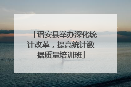 诏安县举办深化统计改革，提高统计数据质量培训班