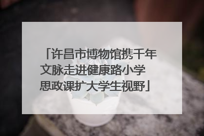 许昌市博物馆携千年文脉走进健康路小学 思政课扩大学生视野