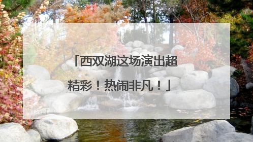 西双湖这场演出超精彩！热闹非凡！