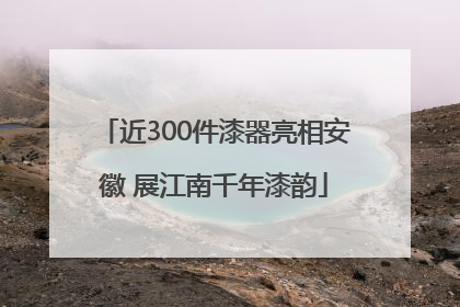 近300件漆器亮相安徽 展江南千年漆韵