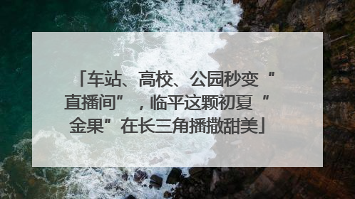 车站、高校、公园秒变“直播间”，临平这颗初夏“金果”在长三角播撒甜美
