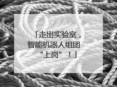 走出实验室,智能机器人组团“上岗”!