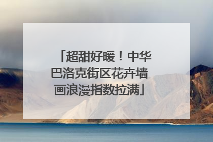 超甜好暖！中华巴洛克街区花卉墙画浪漫指数拉满