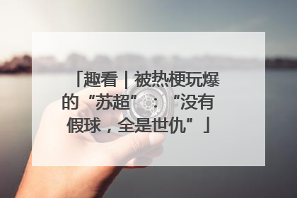趣看｜被热梗玩爆的“苏超”：“没有假球，全是世仇”