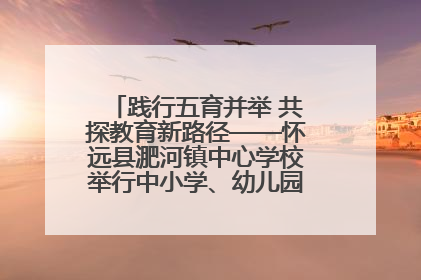 践行五育并举 共探教育新路径——怀远县淝河镇中心学校举行中小学、幼儿园班主任论坛活动