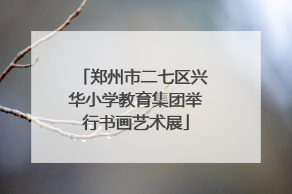 郑州市二七区兴华小学教育集团举行书画艺术展