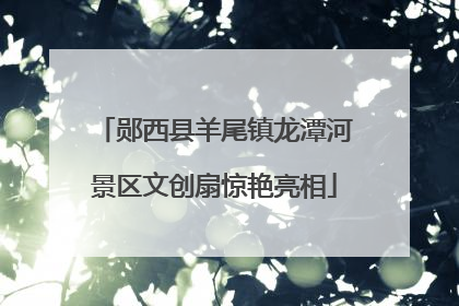 郧西县羊尾镇龙潭河景区文创扇惊艳亮相