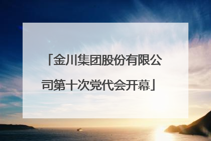 金川集团股份有限公司第十次党代会开幕