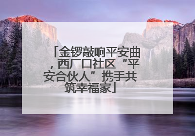 金锣敲响平安曲，西厂口社区“平安合伙人”携手共筑幸福家