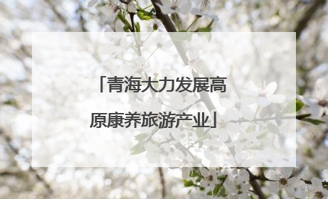 青海大力发展高原康养旅游产业