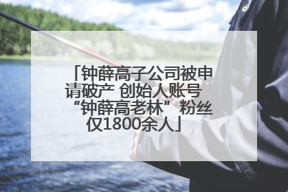 钟薛高子公司被申请破产 创始人账号“钟薛高老林”粉丝仅1800余人
