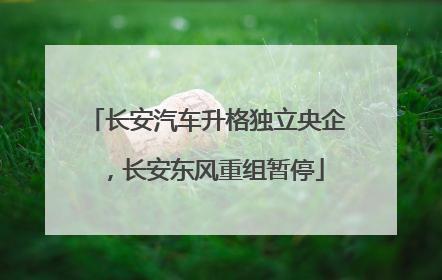 长安汽车升格独立央企，长安东风重组暂停
