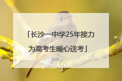 长沙一中学25年接力 为高考生暖心送考