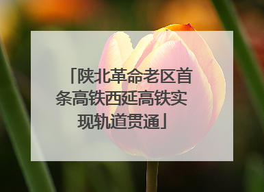 陕北革命老区首条高铁西延高铁实现轨道贯通