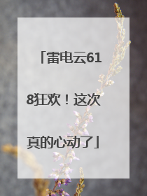 雷电云618狂欢！这次真的心动了